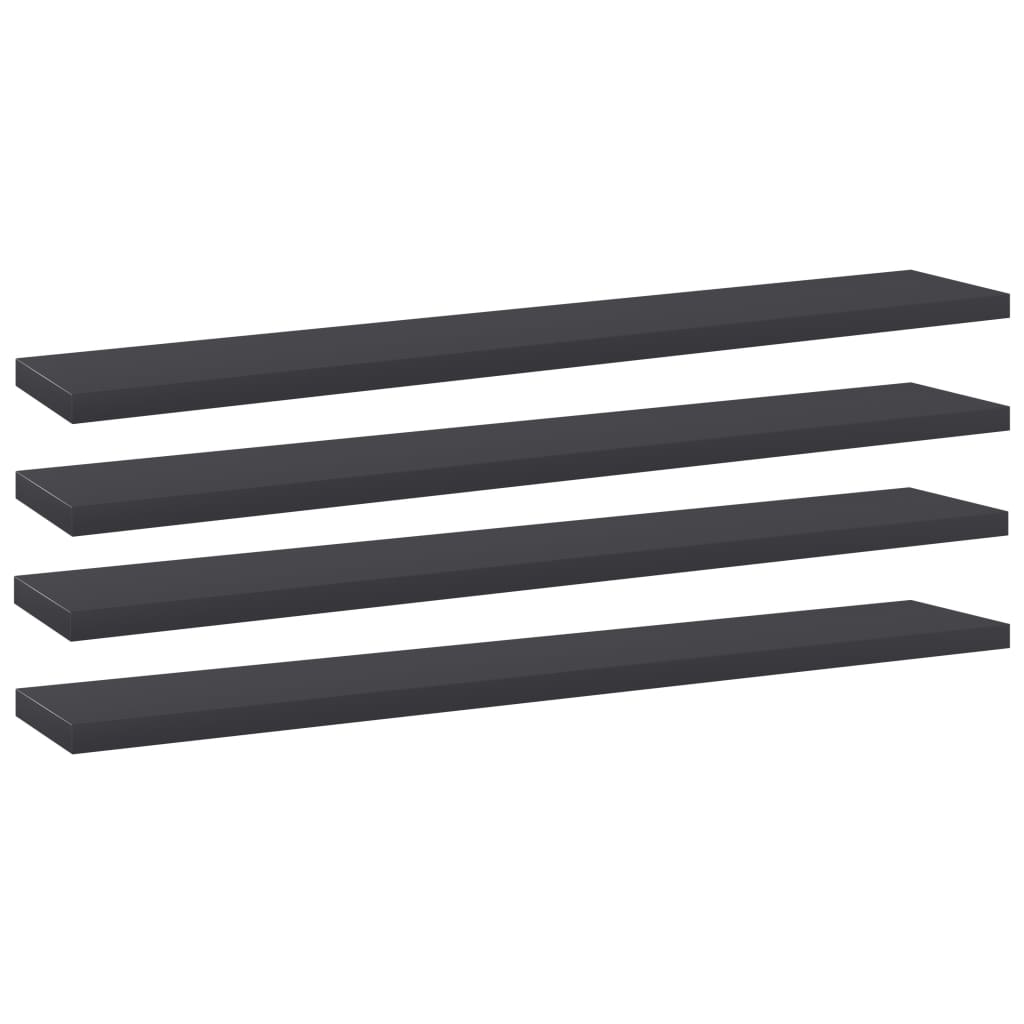 Bücherregal-Bretter 4 Stk. Weiß 40x10x1,5 cm Holzwerkstoff