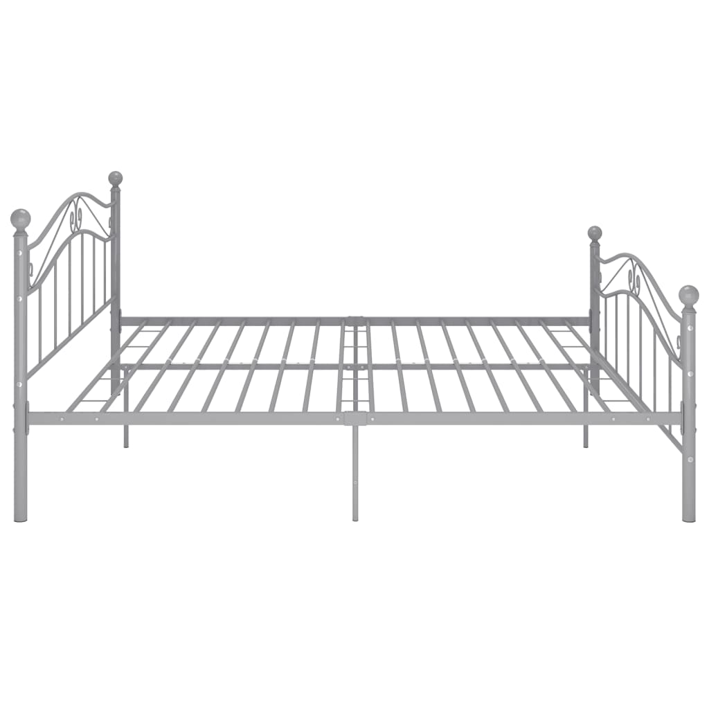 Bett Weiß Metall 120x200 cm