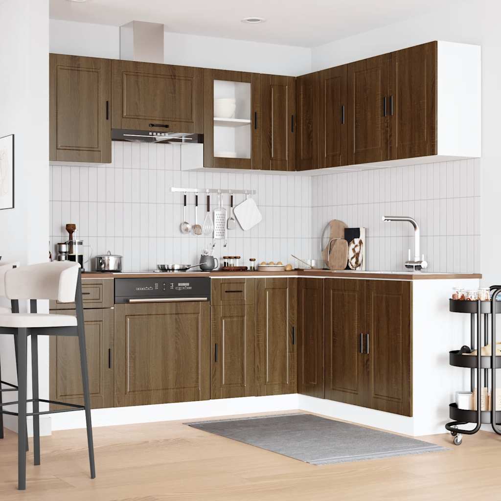 11-tlg. Küchenschrank-Set Porto Weiß Holzwerkstoff