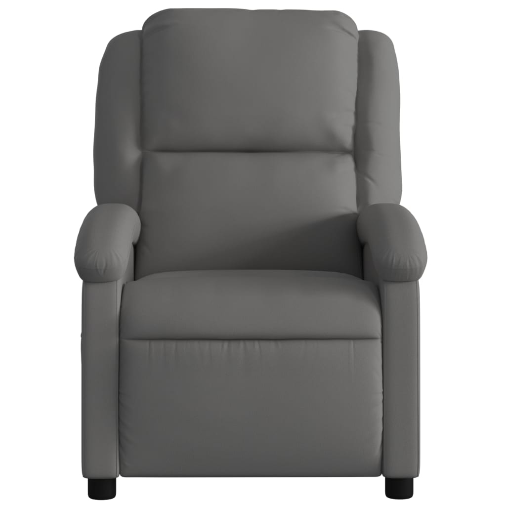 Relaxsessel Echtleder Schwarz
