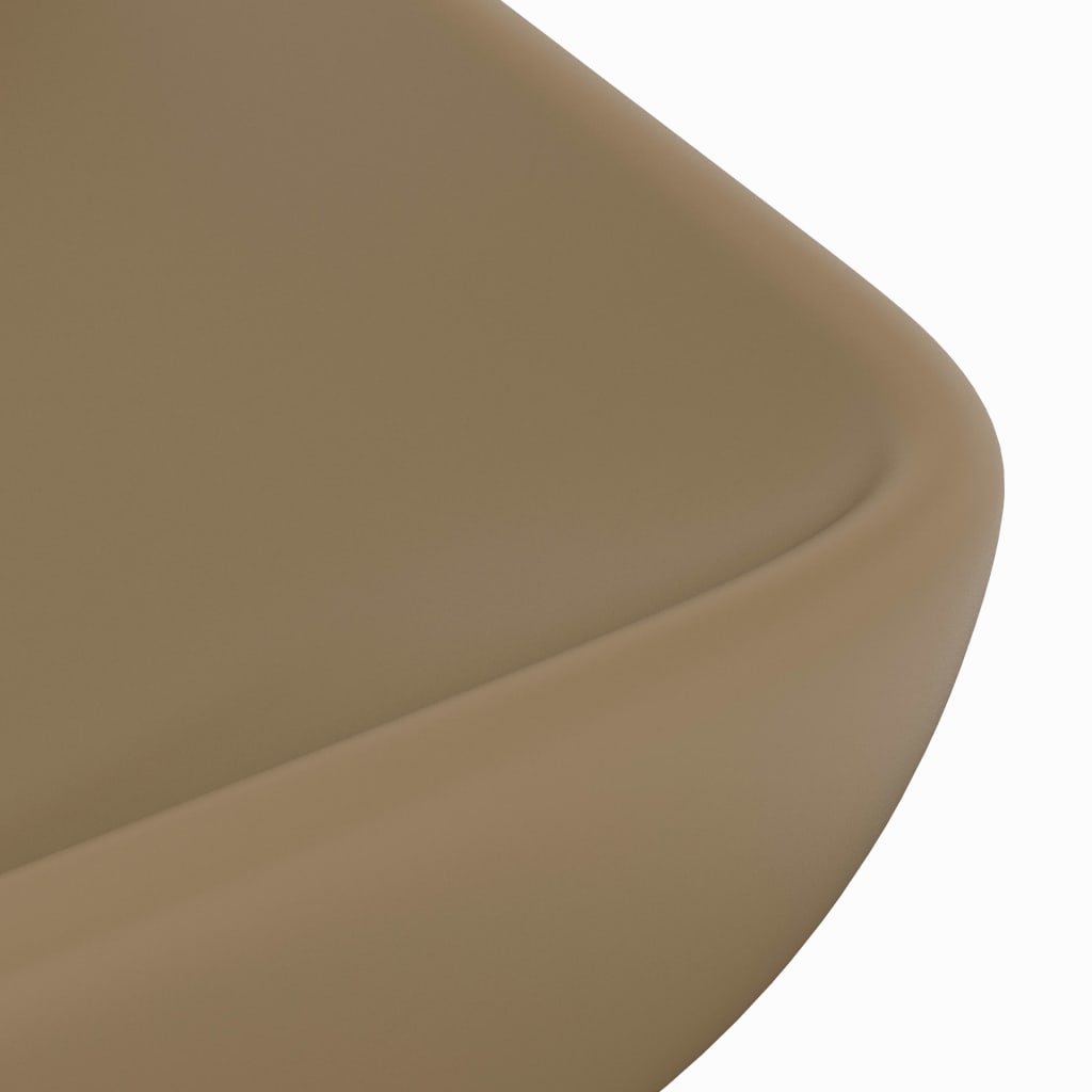 Luxus-Waschbecken Rechteckig Matt Weiß 71x38 cm Keramik