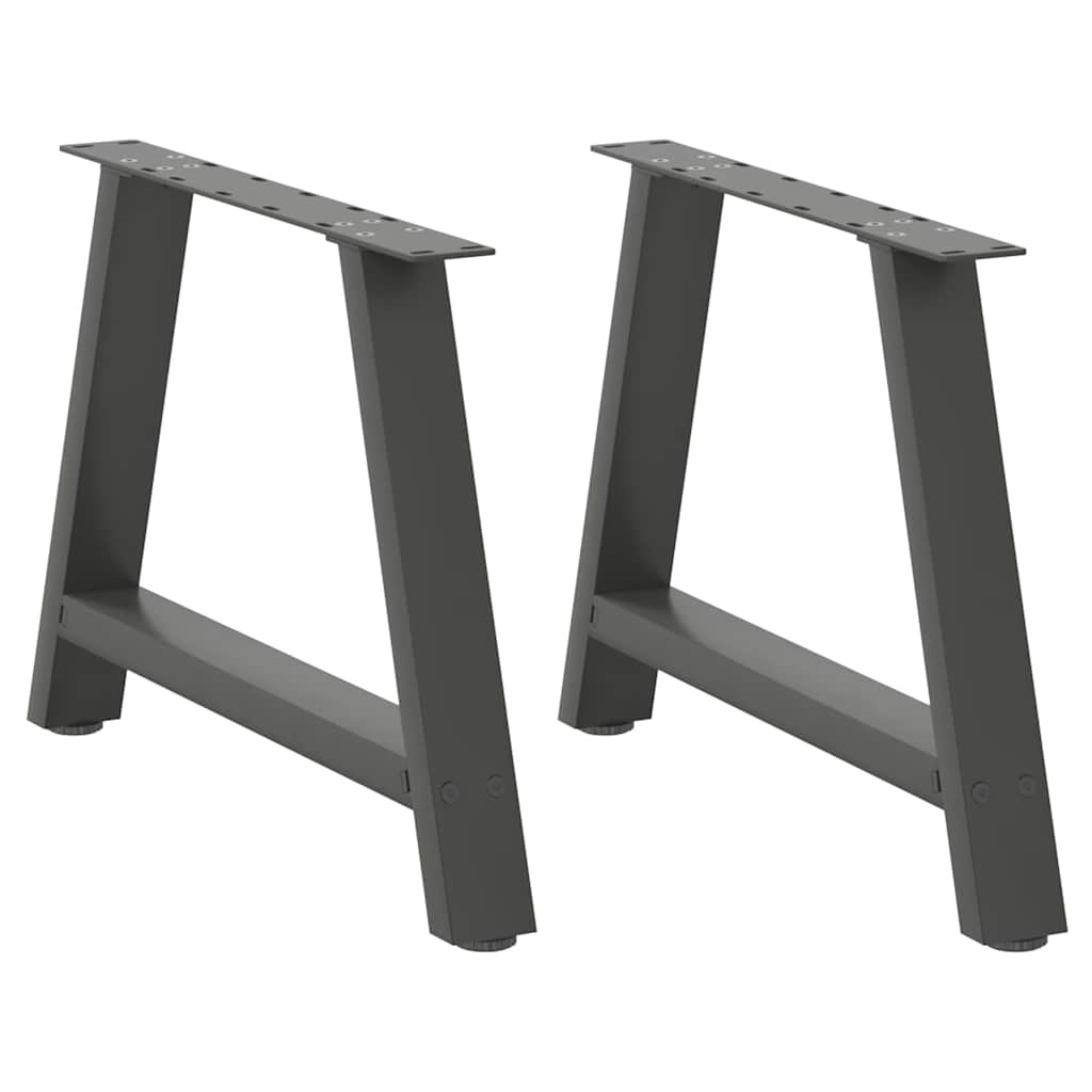 Couchtischbeine A-Form 2 Stk. 30x(30-31) cm Stahl