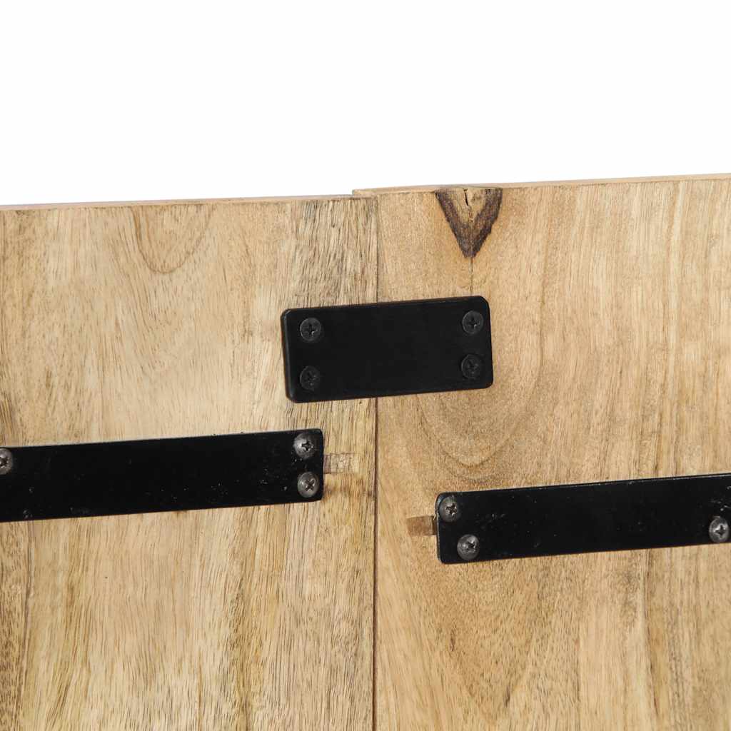 Kopfteil Mehrfarbig 160 cm Massivholz Altholz