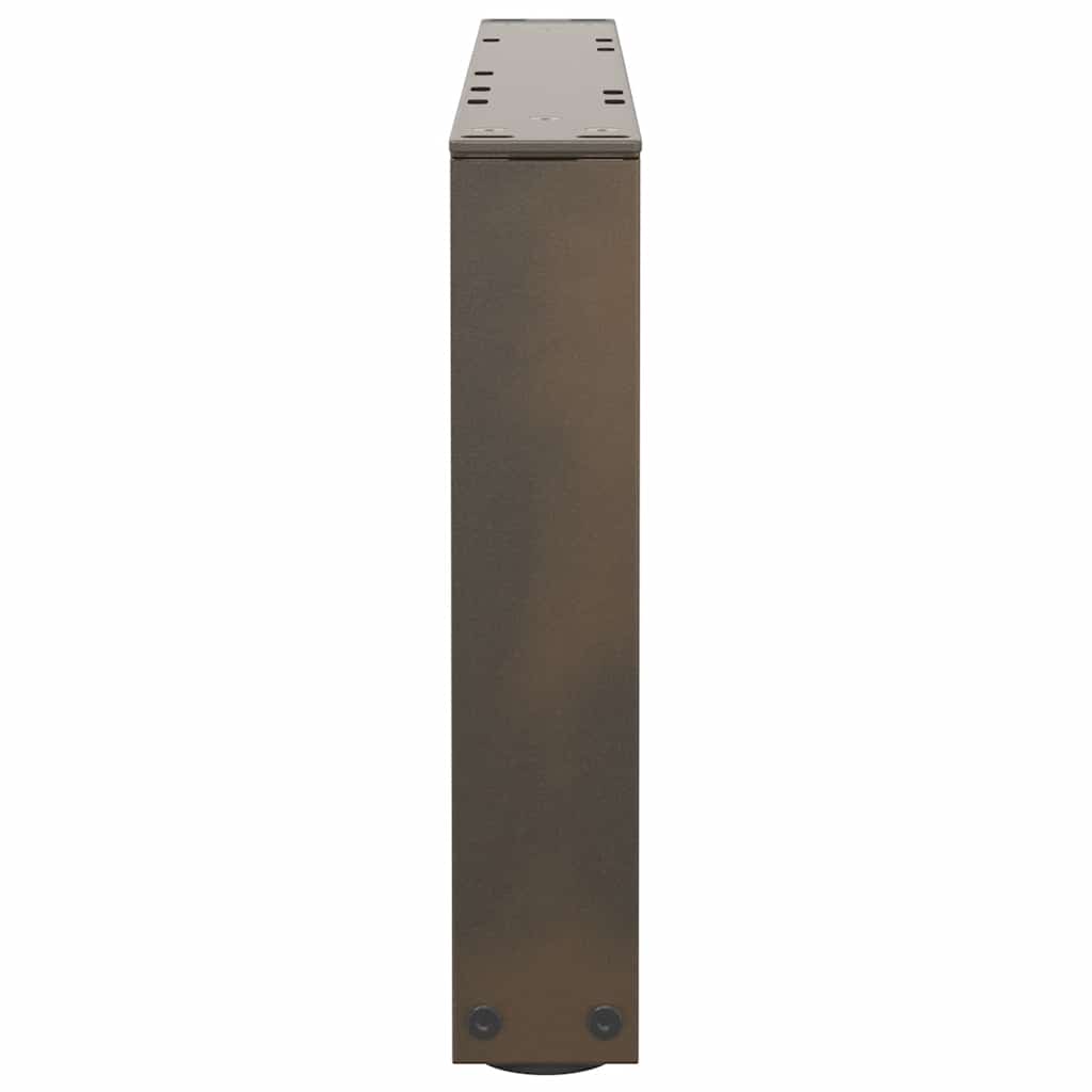 Couchtischbeine V-Form 2 Stück Schwarz 30x(30-31,3) cm Stahl