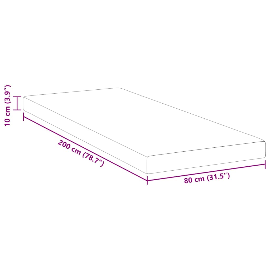 Matratzentopper aus Memory-Schaum for Erwachsene Weich Weiß