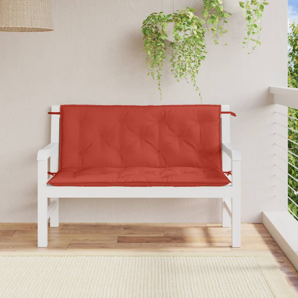 Gartenbank-Auflagen 2 Stk. Melange Anthrazit 100x50x7 cm Stoff