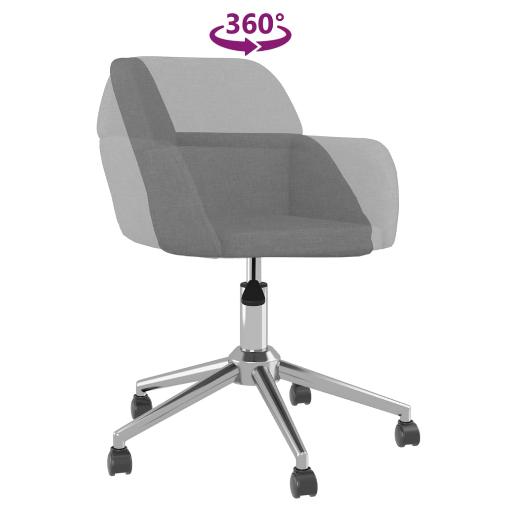 Esszimmerstühle 2 Stk. Drehbar Creme Stoff