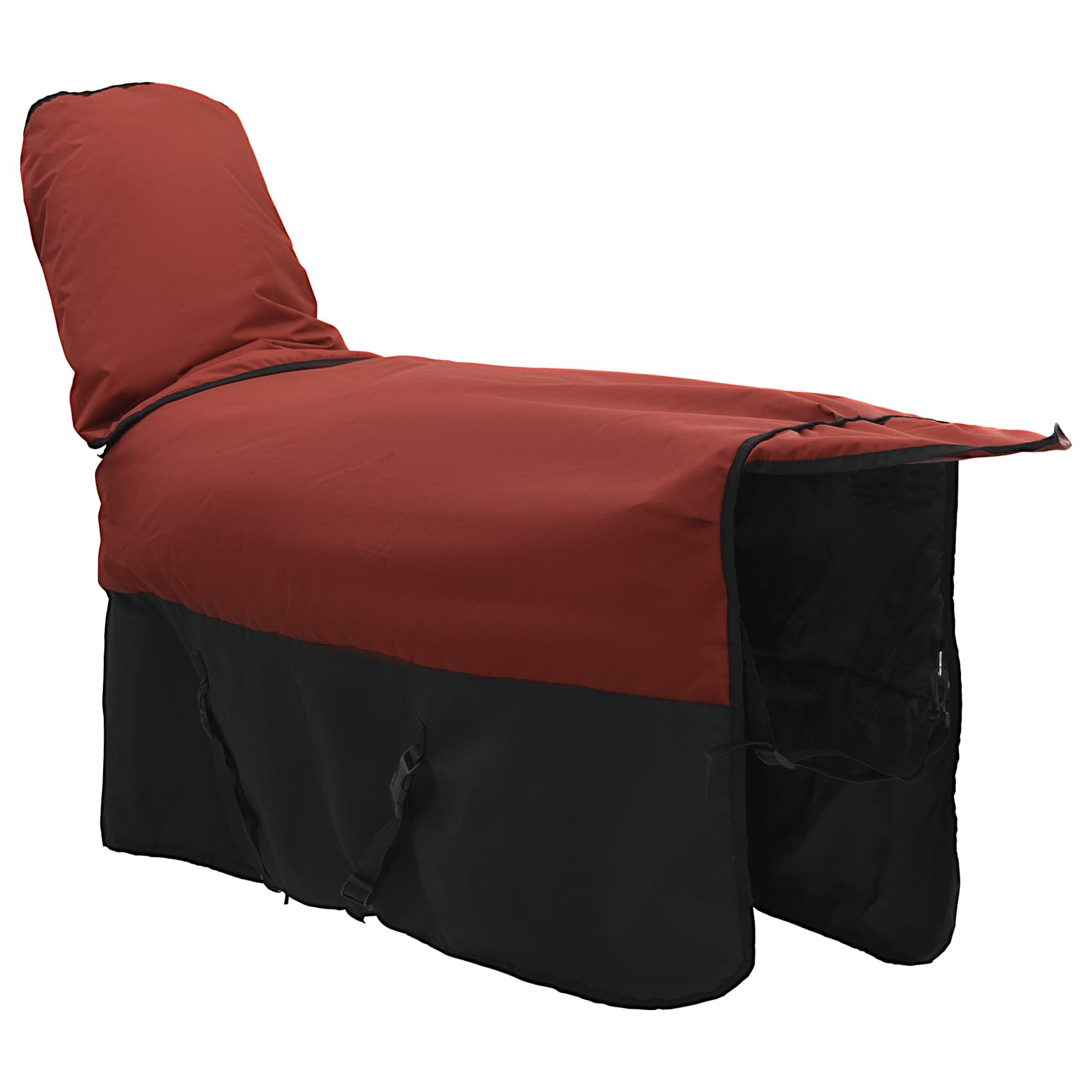 Pferdedecke Dunkelgrün und Schwarz 75 cm Polyester
