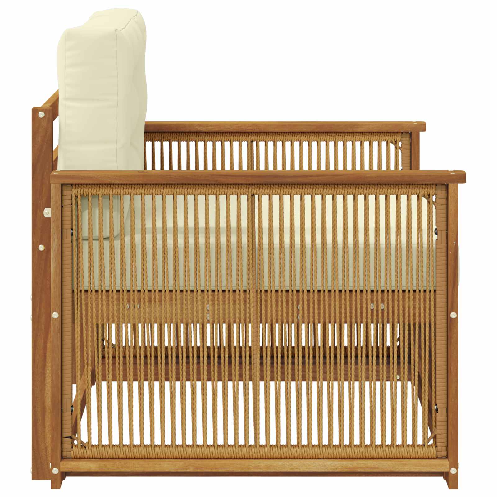 2 Stück Outdoor-Sofa Natur
