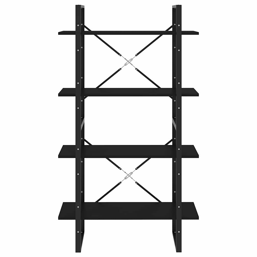 Bücherregal 2 Fächer Weiß 80x30x70 cm Holzwerkstoff