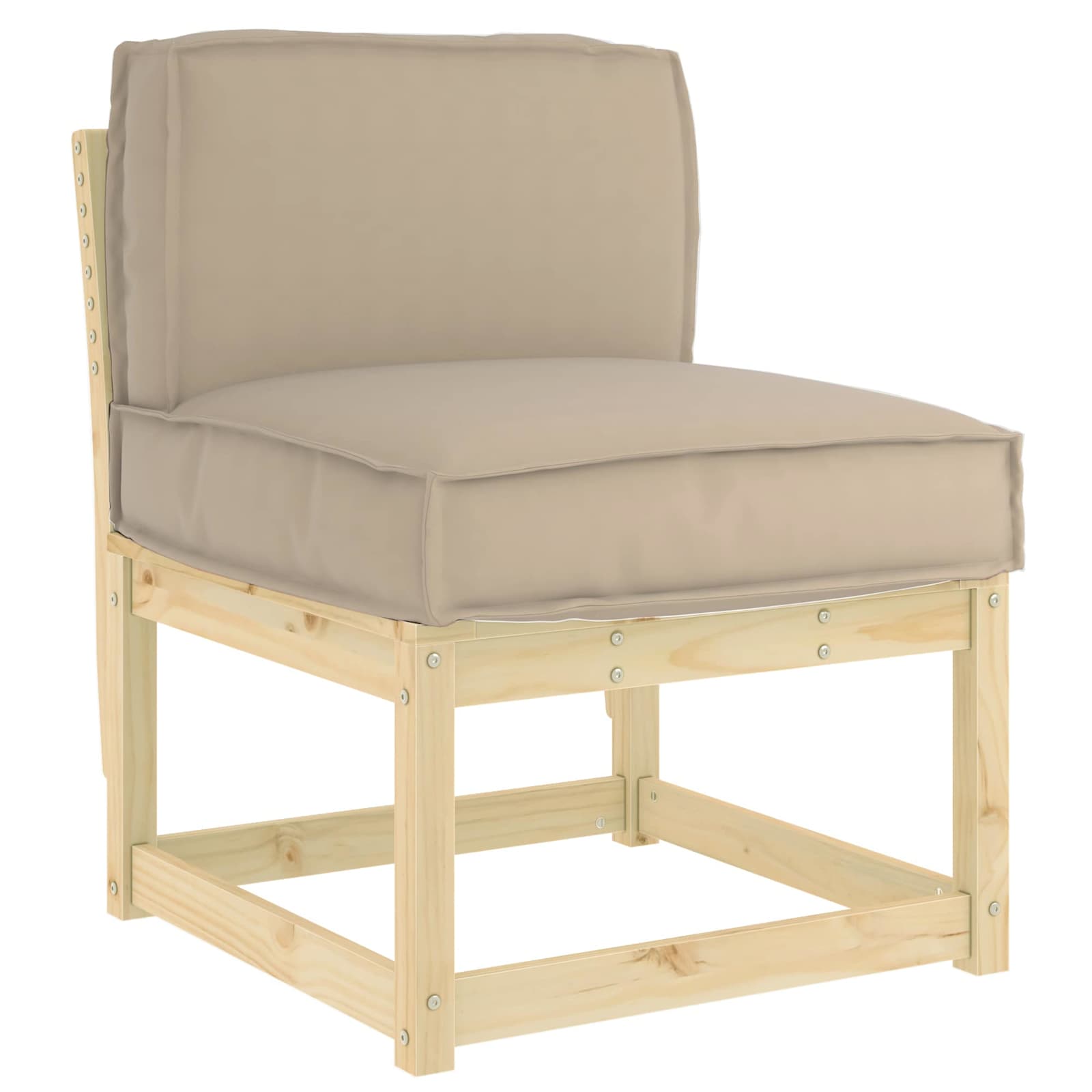 Kissen Anthrazit 60 x 40 x 12 cm Oxford-Stoff