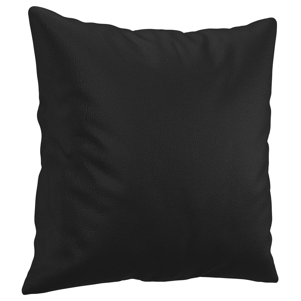 2-Sitzer-Sofa mit Zierkissen Weinrot 120 cm Kunstleder