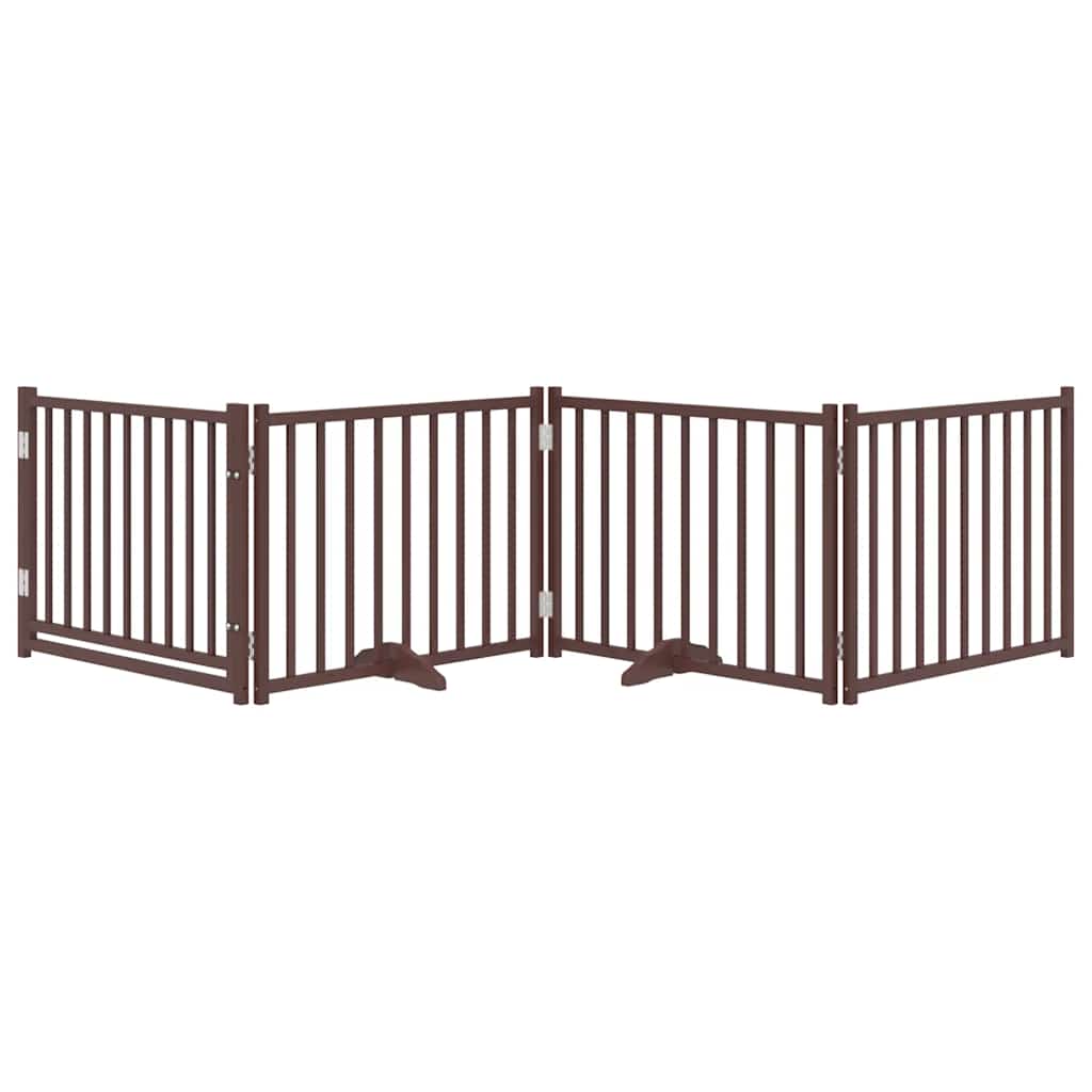 3-tlg. Hundetor Faltbar 150 cm Massivholz Tanne