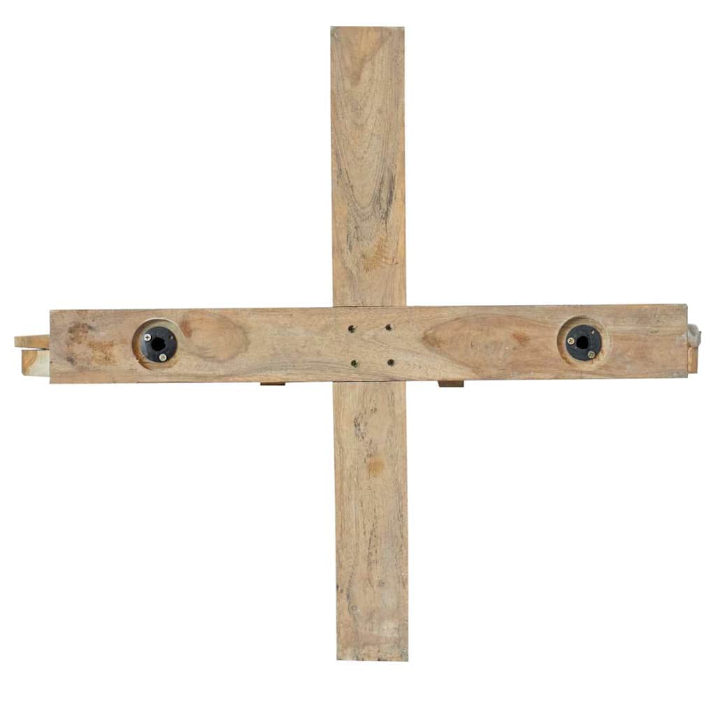 Weihnachtsbaum mit Ständer Braun 90 cm Massivholz Teak