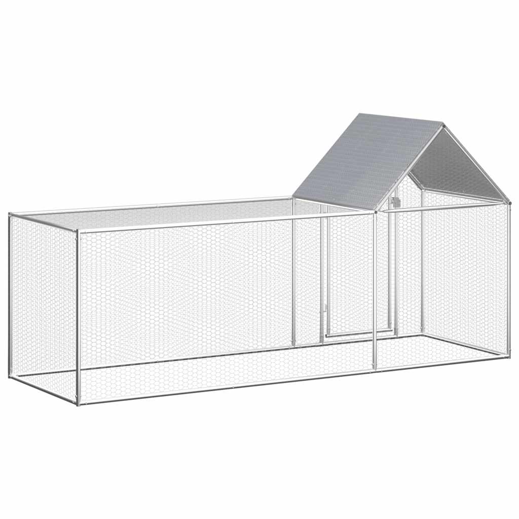 Hühnerstall 2x1x1,5 m Verzinkter Stahl