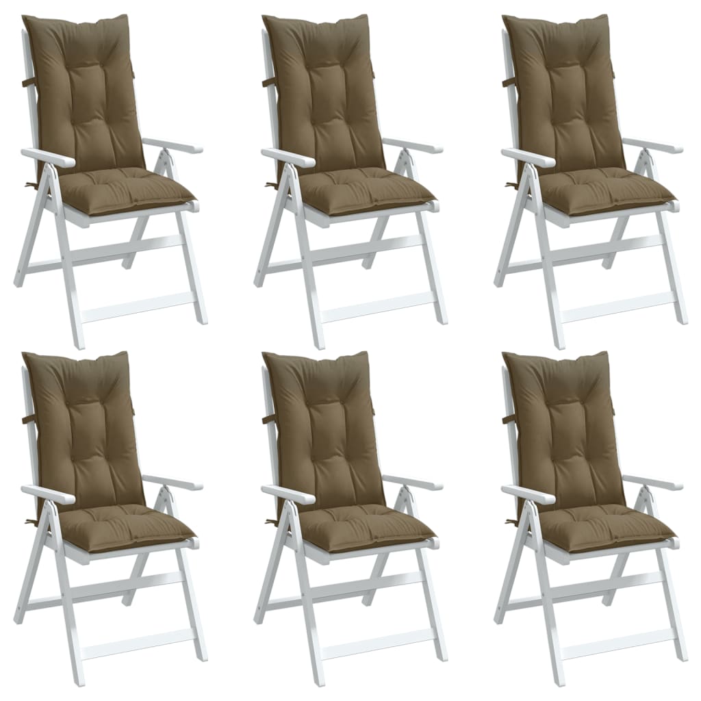 Hochlehner-Auflagen 2 Stk. Melange Anthrazit 120x50x7cm Stoff