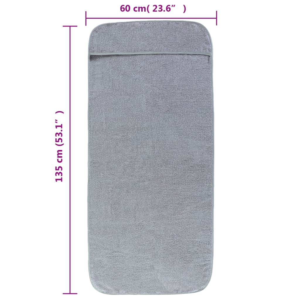 Strandtücher 4 Stk. Weiß 60x135 cm Stoff 400 GSM