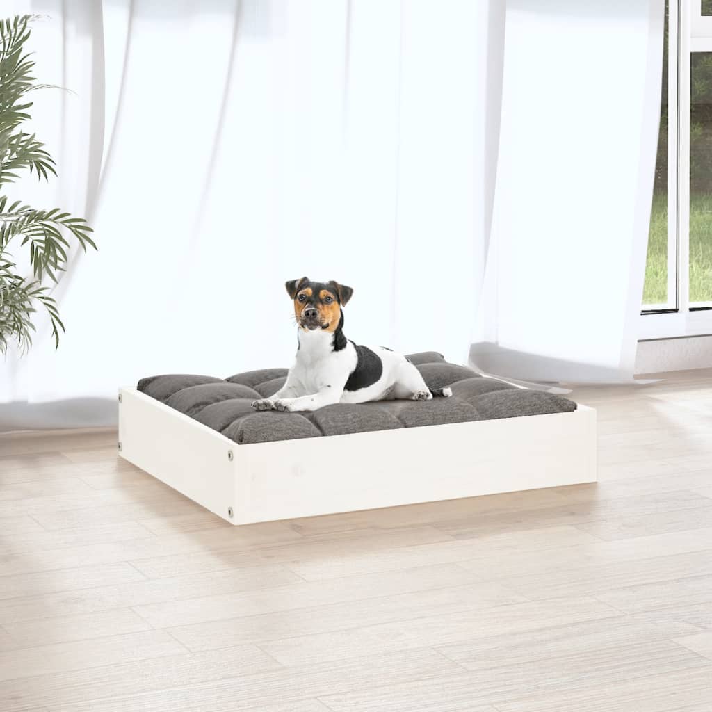 Hundebett 51,5x44x9 cm Massivholz Kiefer