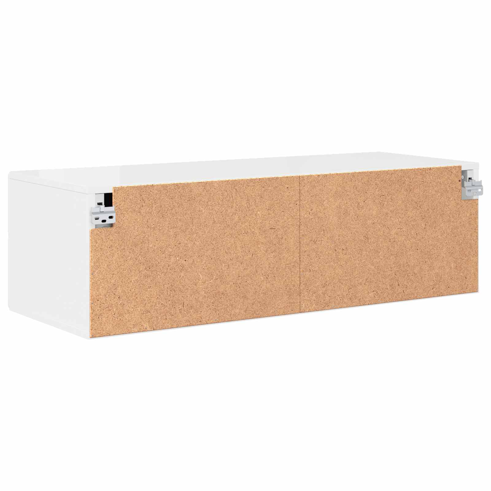 Highboard mit Regal FLORIN Weiß 60 x 35 x 182 cm Holzwerkstoff