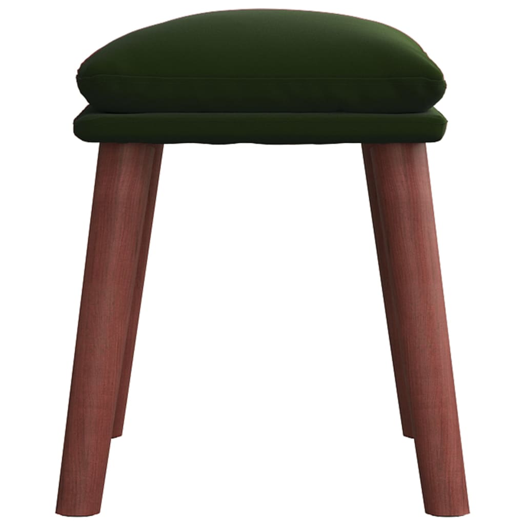 Fußhocker Hellgrau 45x29,5x35 cm Samt