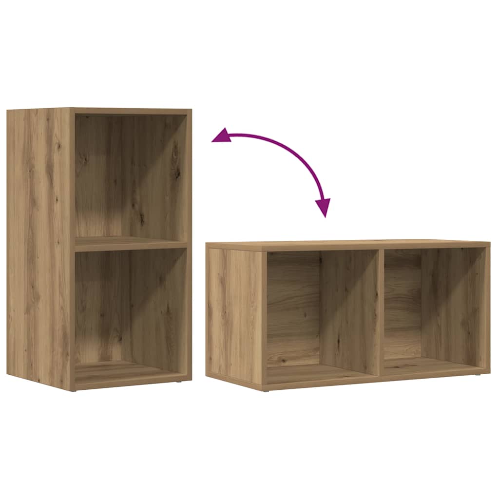 Schallplatten-Aufbewahrungsbox Weiß 71x34x36 cm Holzwerkstoff
