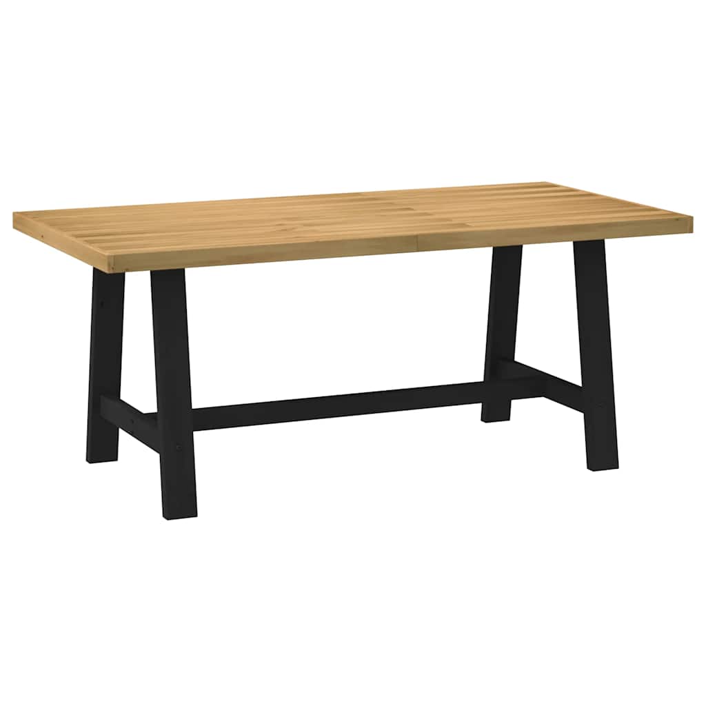 Esstisch NOAIN U-Form-Beine 180x90x75 cm Massivholz Kiefer