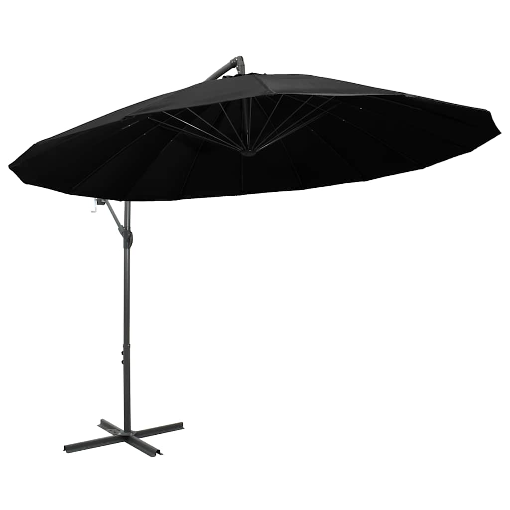 Ampelschirm Weiß 3 m Aluminium-Mast