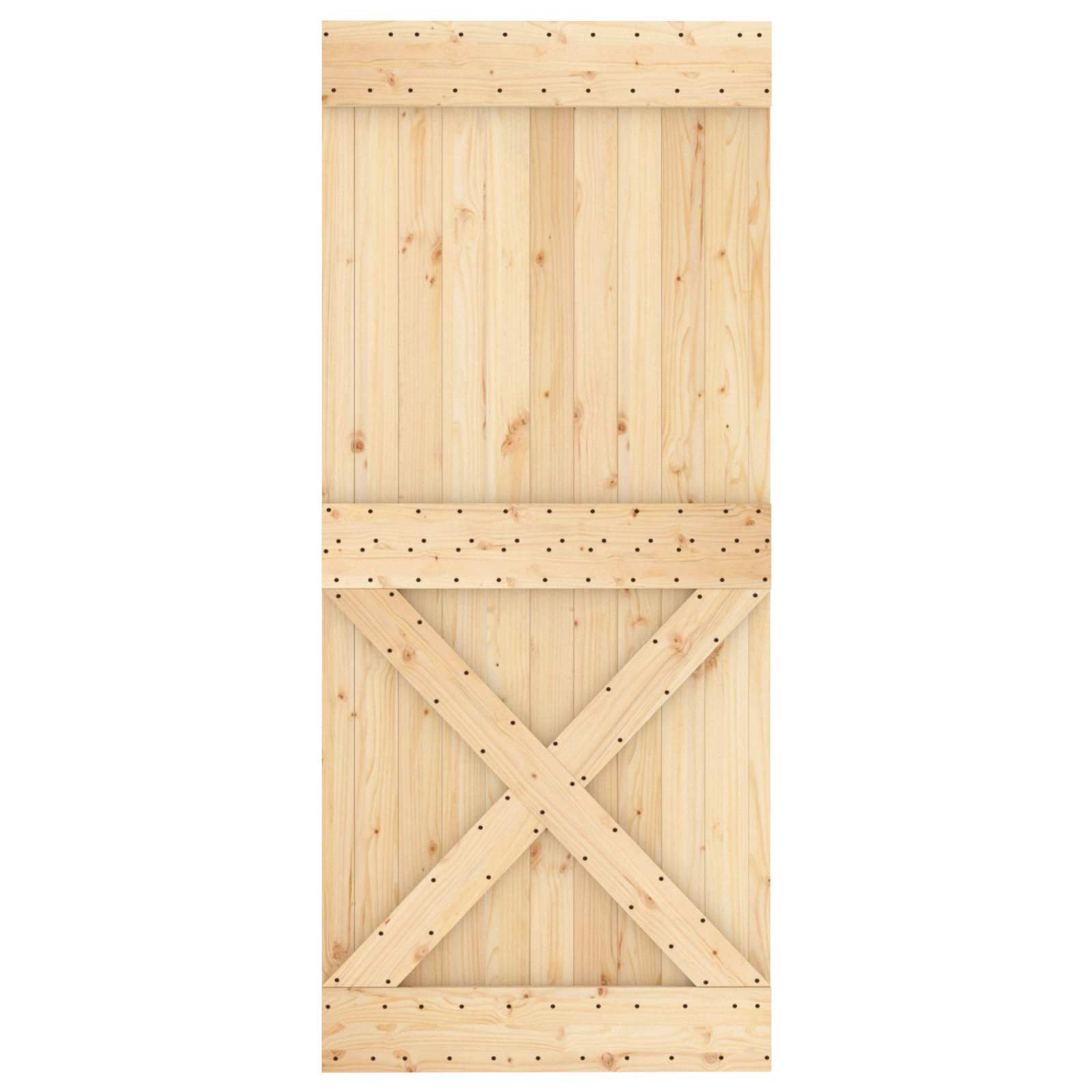 Tür NARVIK Natur 80 x 210 cm Massivkiefer