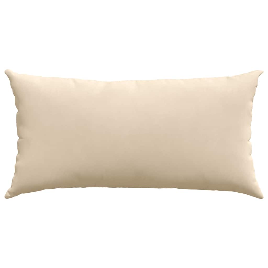 Sofakissen 2 Stück Taupe 50 x 30 cm Stoff