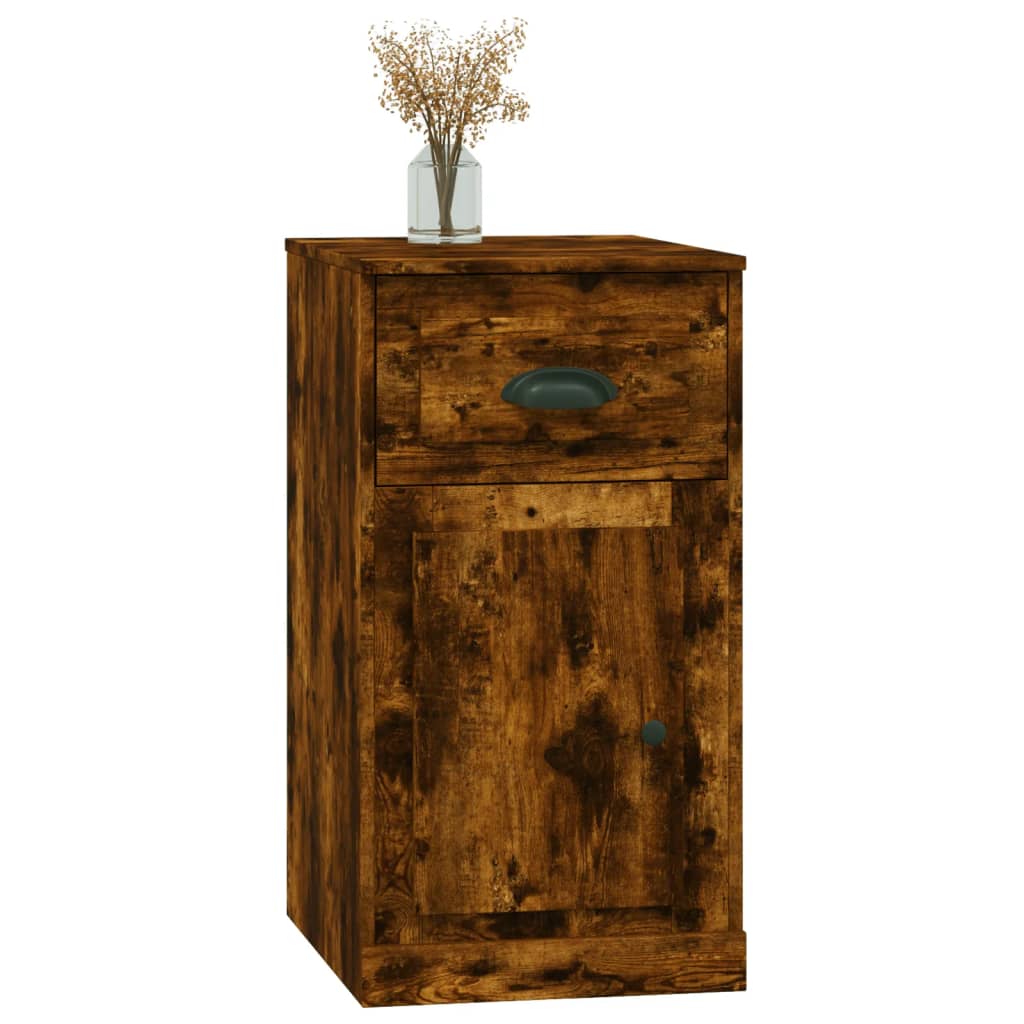 Beistellschrank mit Schublade Weiß 40x50x75 cm Holzwerkstoff