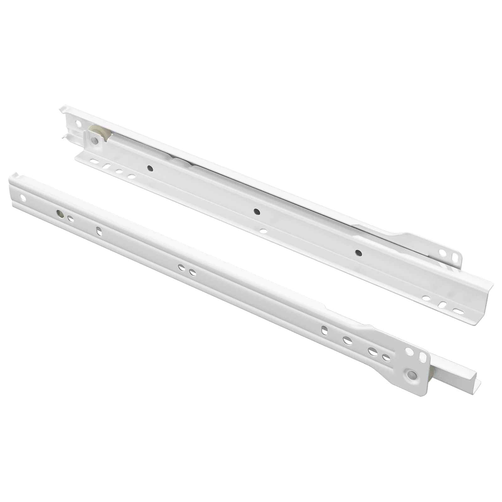 Schubladenschiene 2 pcs Weiß 250 mm Stahl