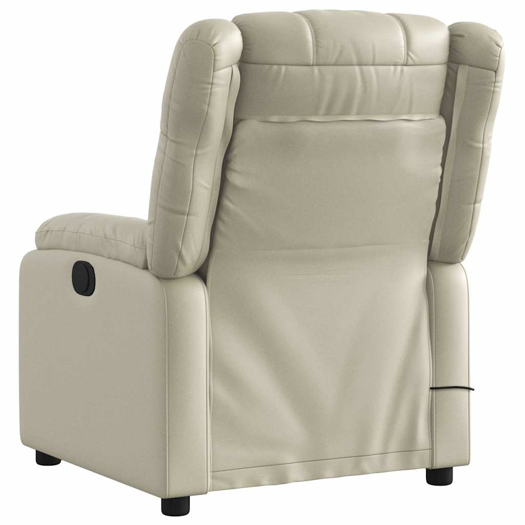 Massage-Relaxsessel, Kunstleder, Schwarz