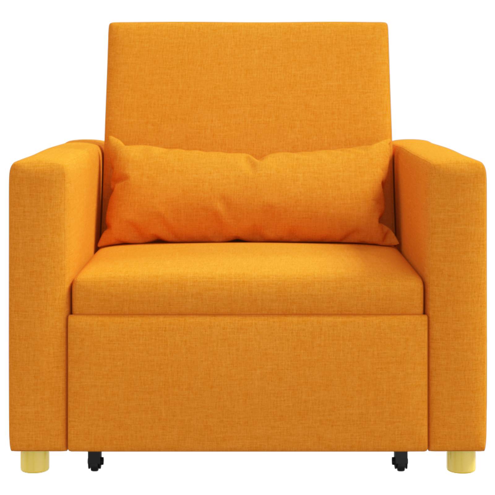 Ausziehbare Schlafcouch Einzel Hellgrau 90 x 165 x 87 cm Stoff
