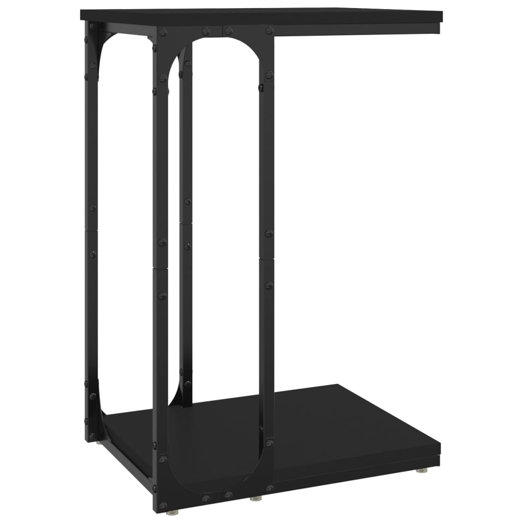 Beistelltisch Schwarz 50x35x52 cm Holzwerkstoff