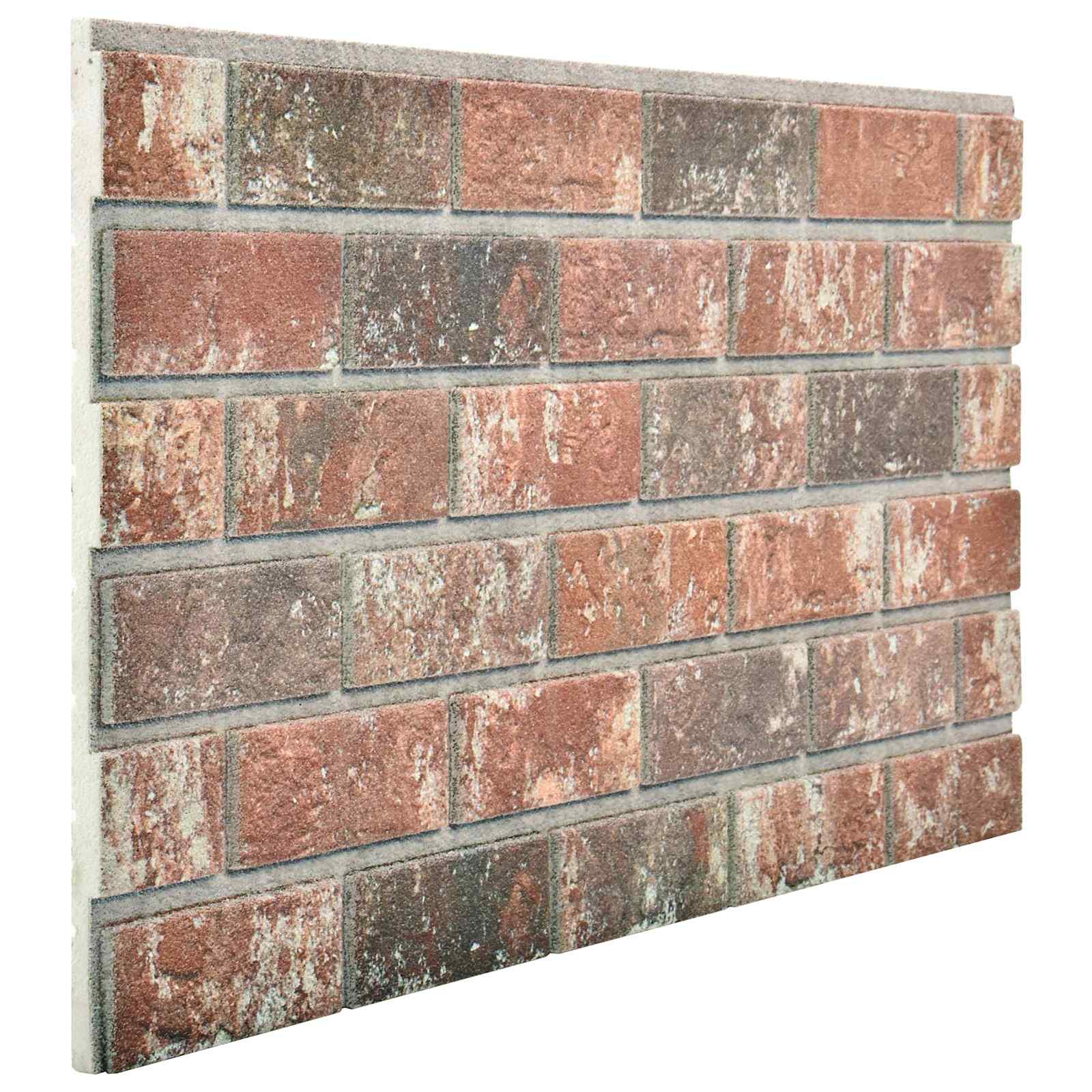 Wandpaneele 10 pcs Ziegel 100 x 50 cm EPS-Schaum