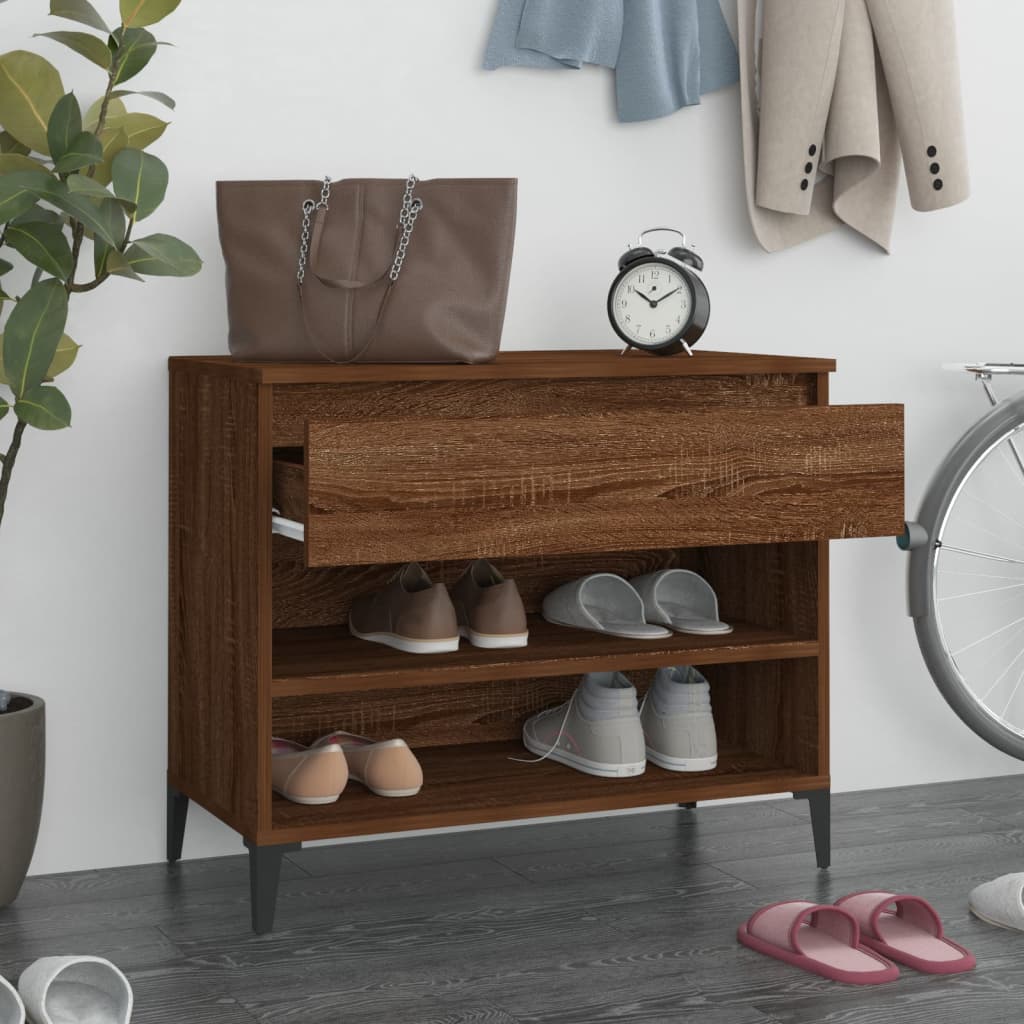 Schuhregal Weiß 70x36x60 cm Holzwerkstoff