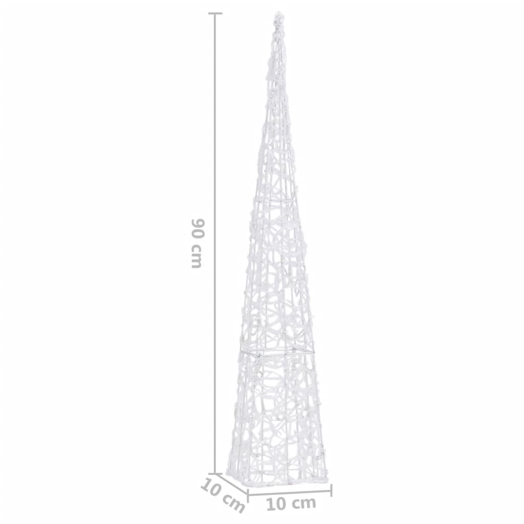 LED-Leuchtkegel Acryl Deko Mehrfarbig 90 cm