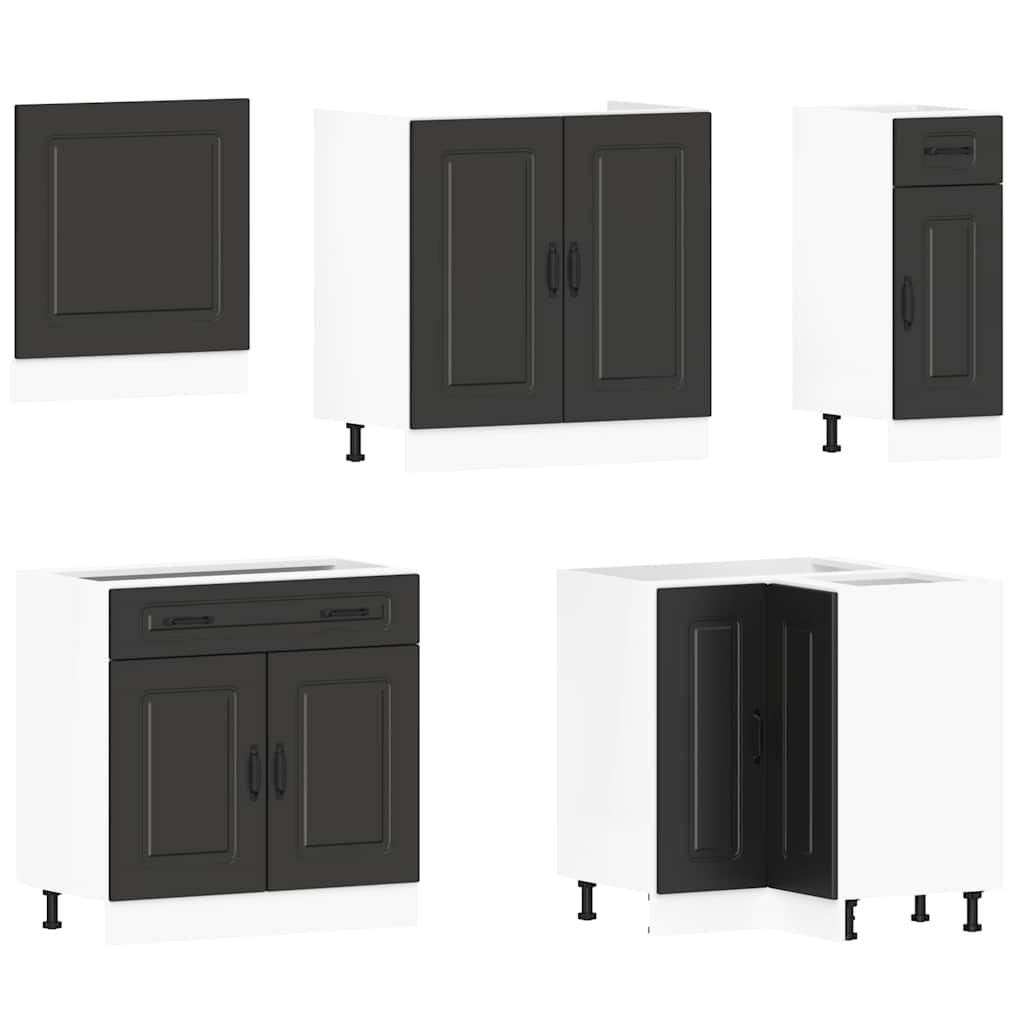 11-tlg. Küchenschrank-Set Kalmar Weiß Holzwerkstoff