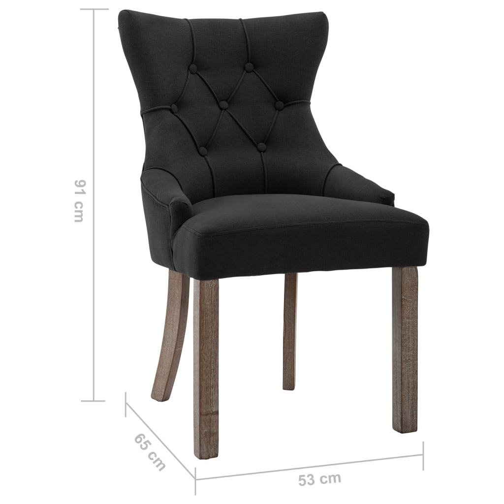 Esszimmerstühle 2 Stk. Beige Stoff