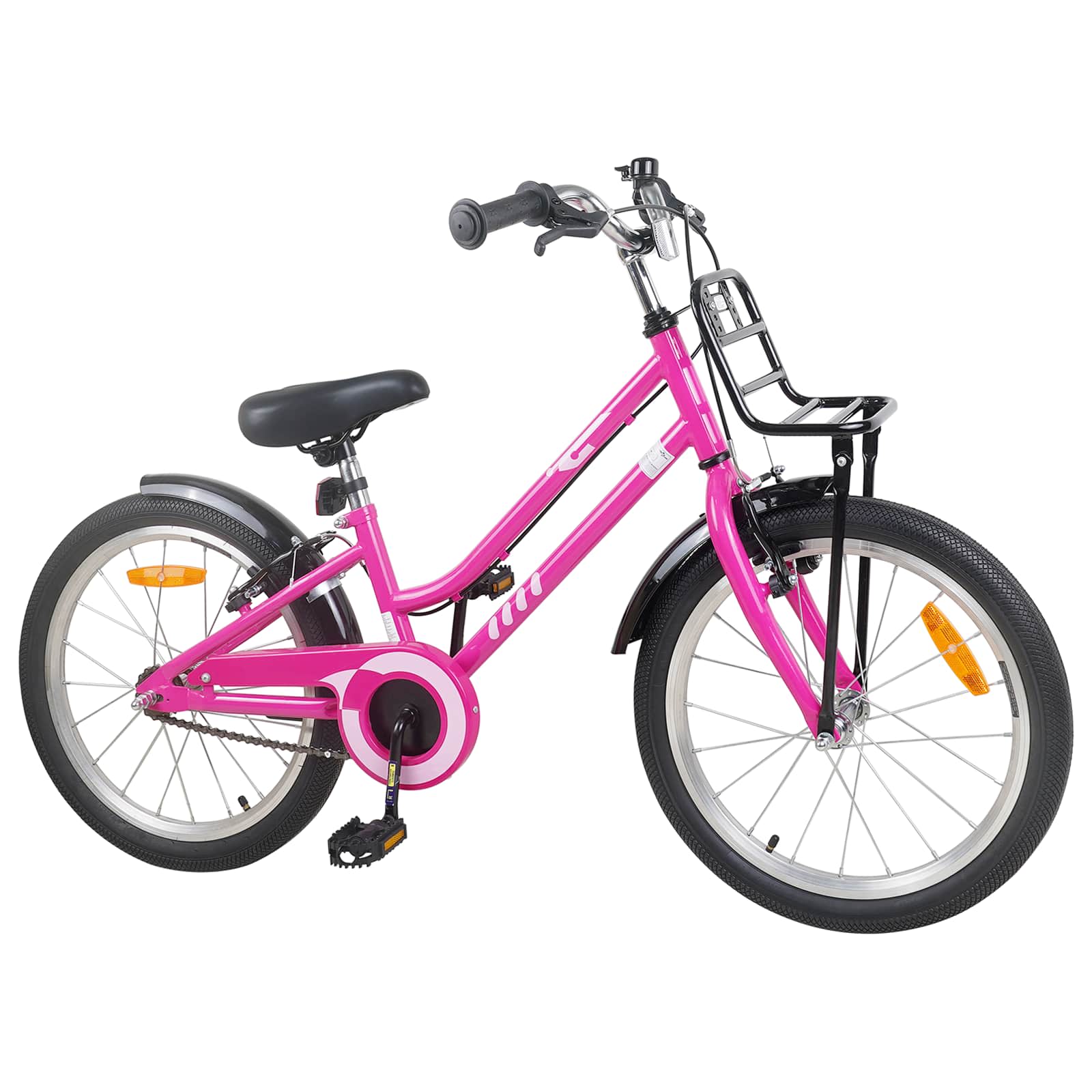 Kinderfahrrad 12 Zoll für 2-4 Jahre alt Rosa und Schwarz