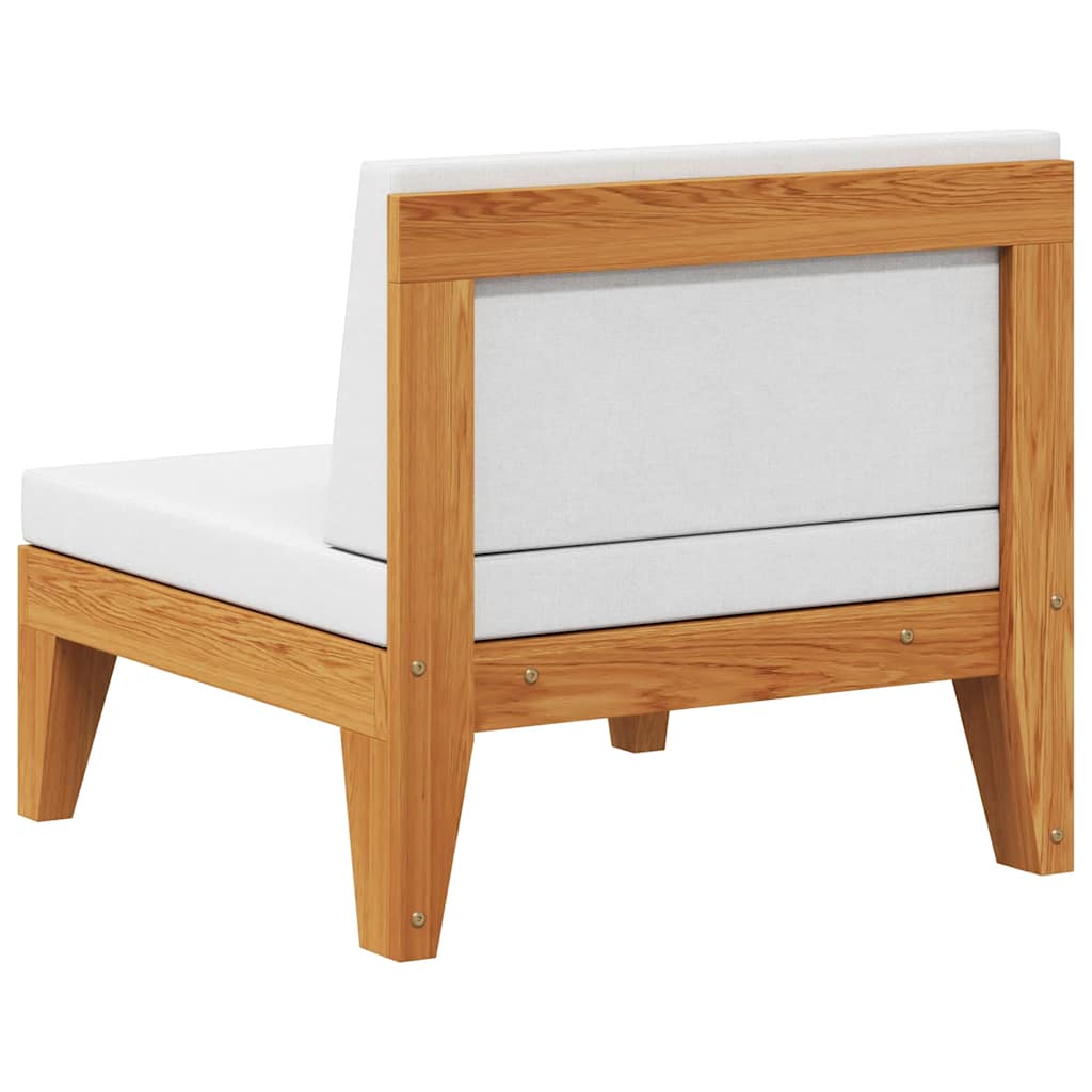 2-tlg. Garten-Lounge-Set mit Auflagen Massivholz Akazie