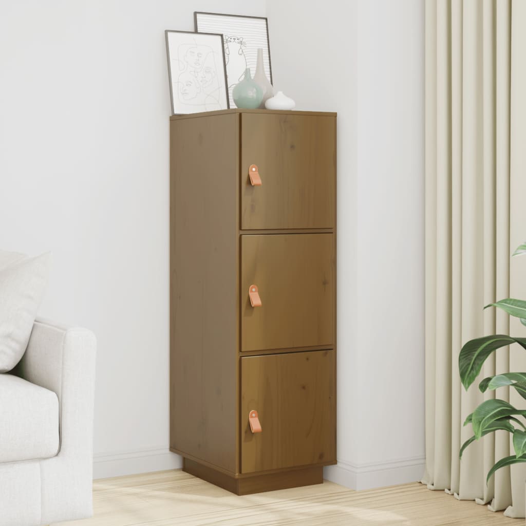 Highboard 34x40x108,5 cm Massivholz Kiefer