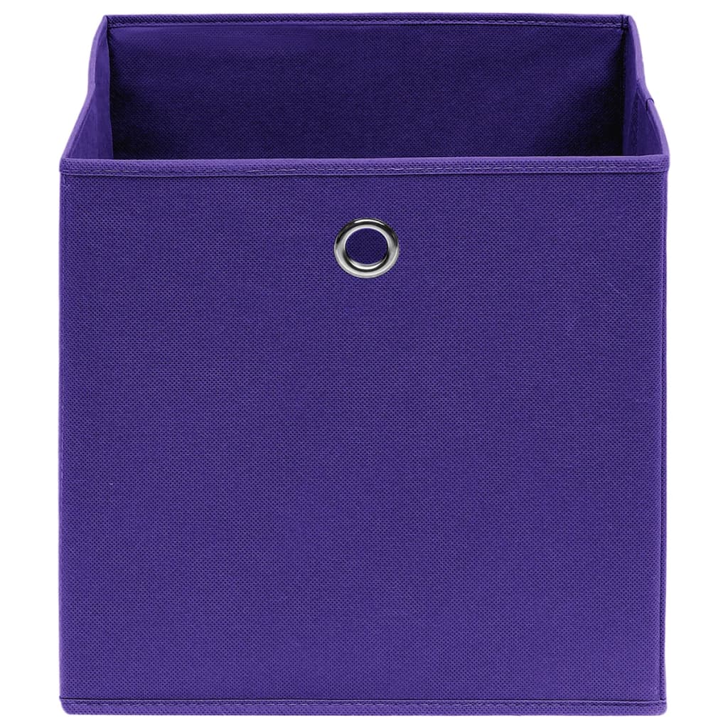 Aufbewahrungsboxen mit Deckeln 10 Stk. 28x28x28 cm Schwarz