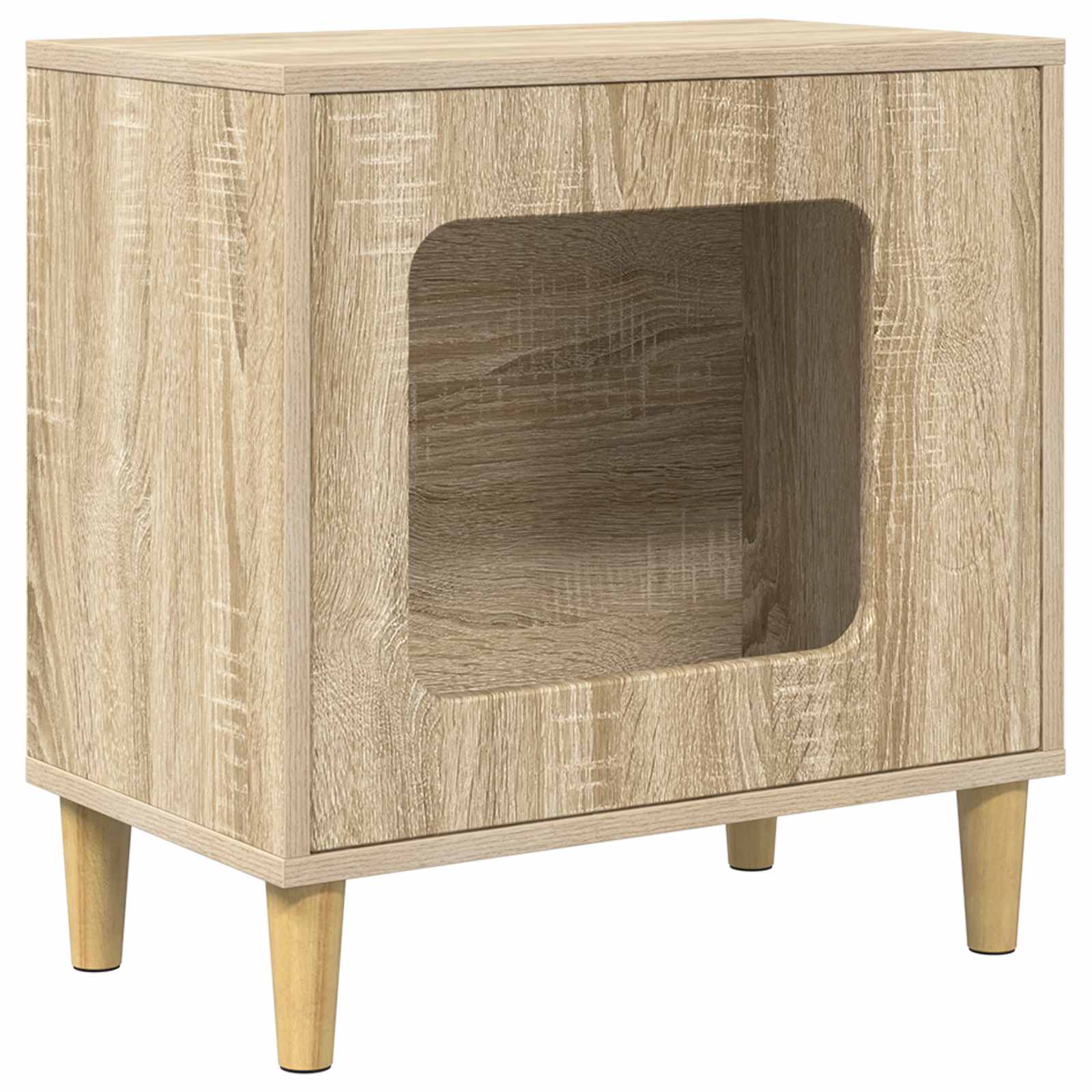 Katzenhaus Weiß 51 x 30 x 52 cm Holzwerkstoff