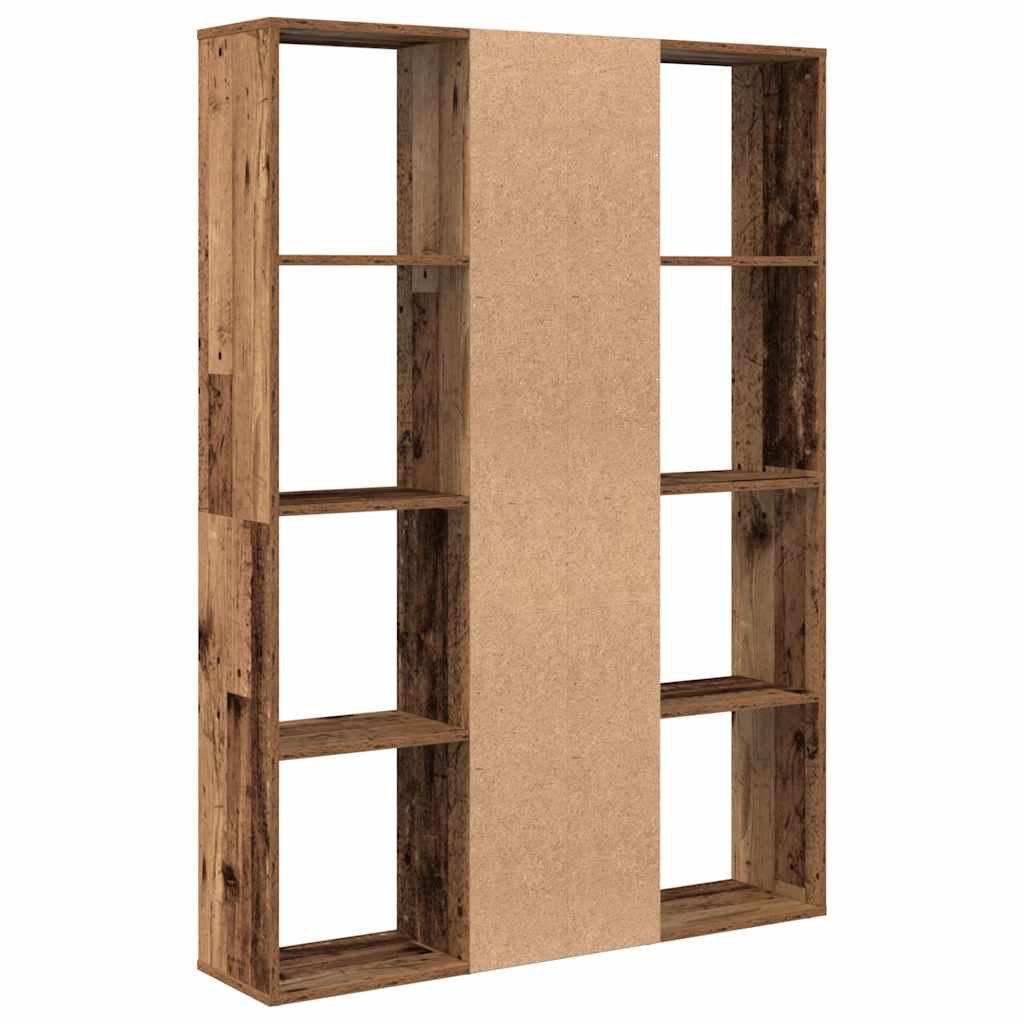 Raumteiler/Bücherregal Weiß 100x24x140 cm Holzwerkstoff