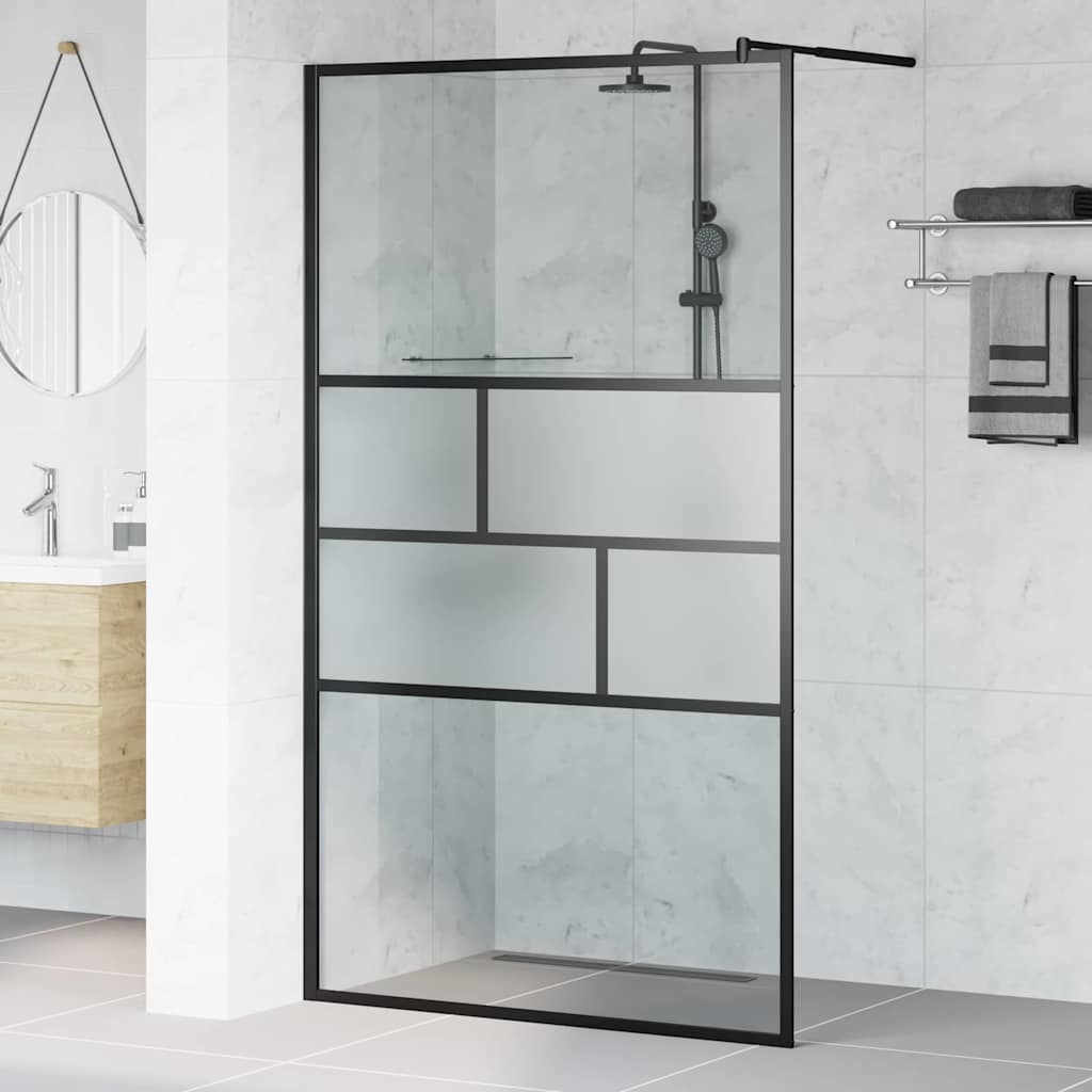 Duschwand für Begehbare Dusche mit Klarem ESG-Glas 80x195 cm
