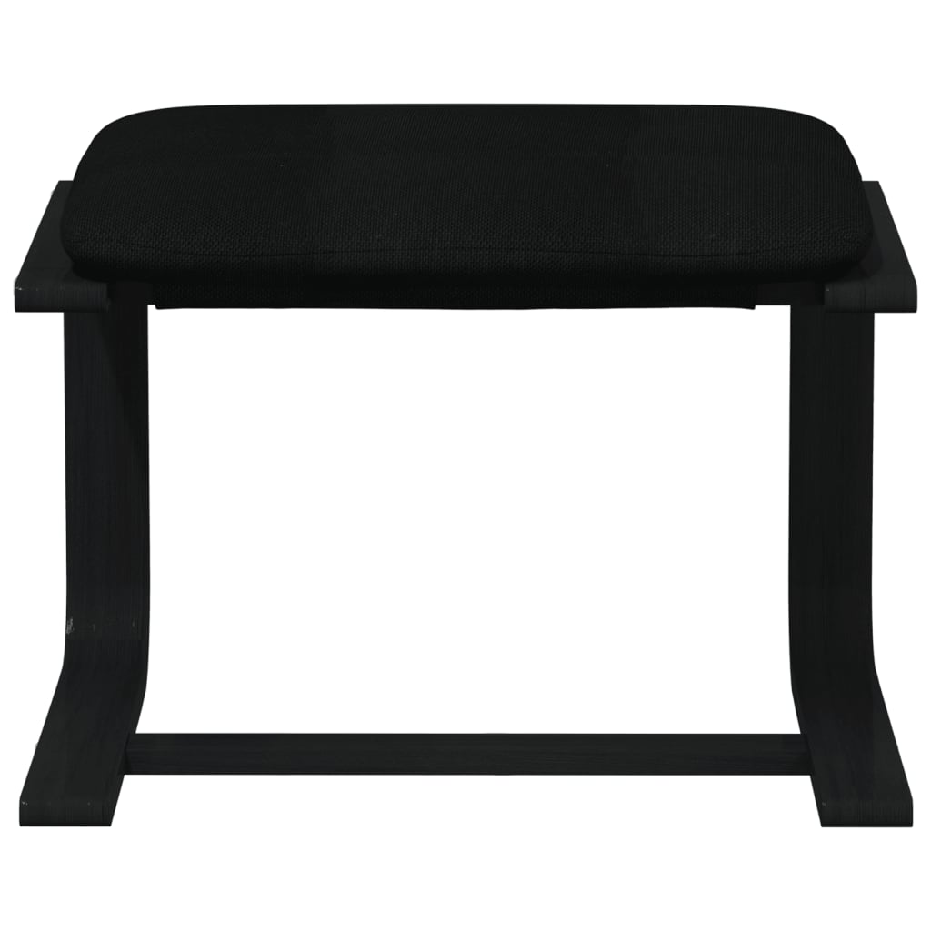 Fußhocker Creme 51x41x40 cm Stoff