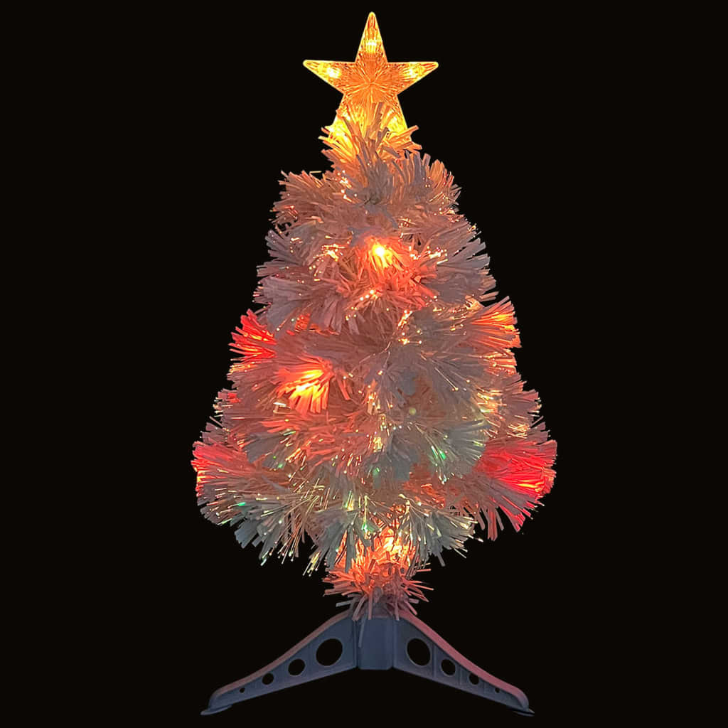Vorbeleuchteter Weihnachtsbaum mit Ständer und LED 150 cm Glasfaser