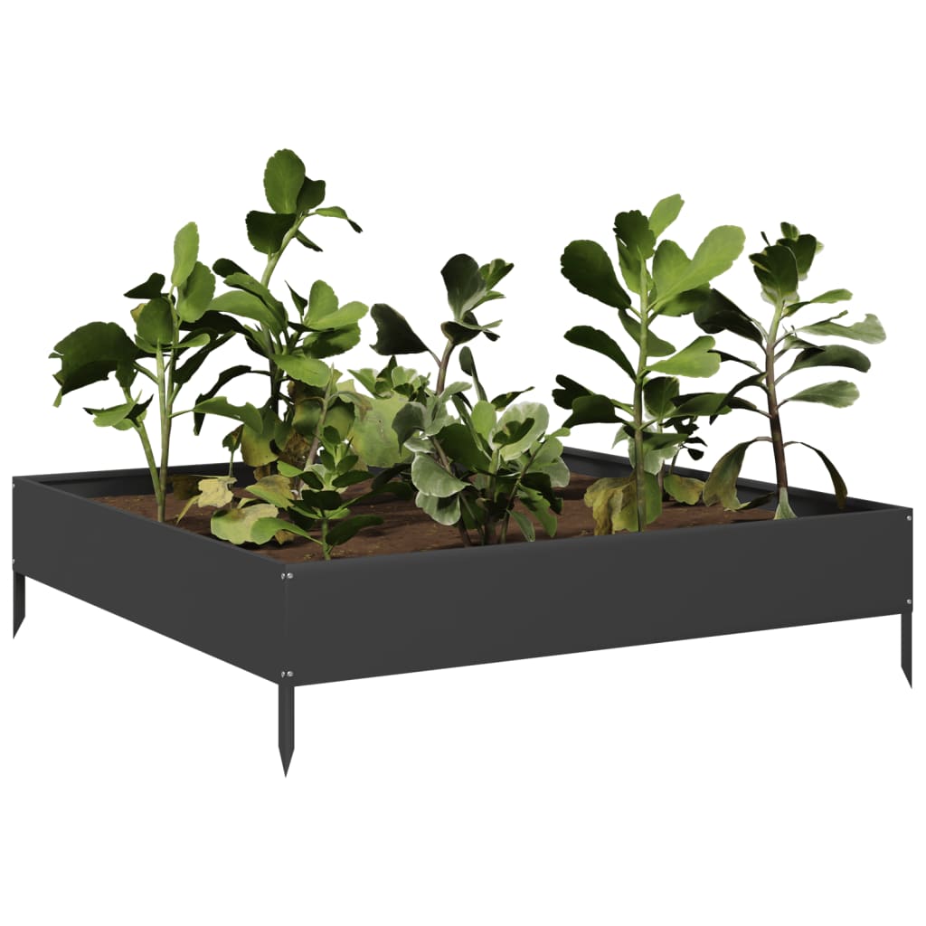 Hochbeet 100x100x18,5 cm Cortenstahl