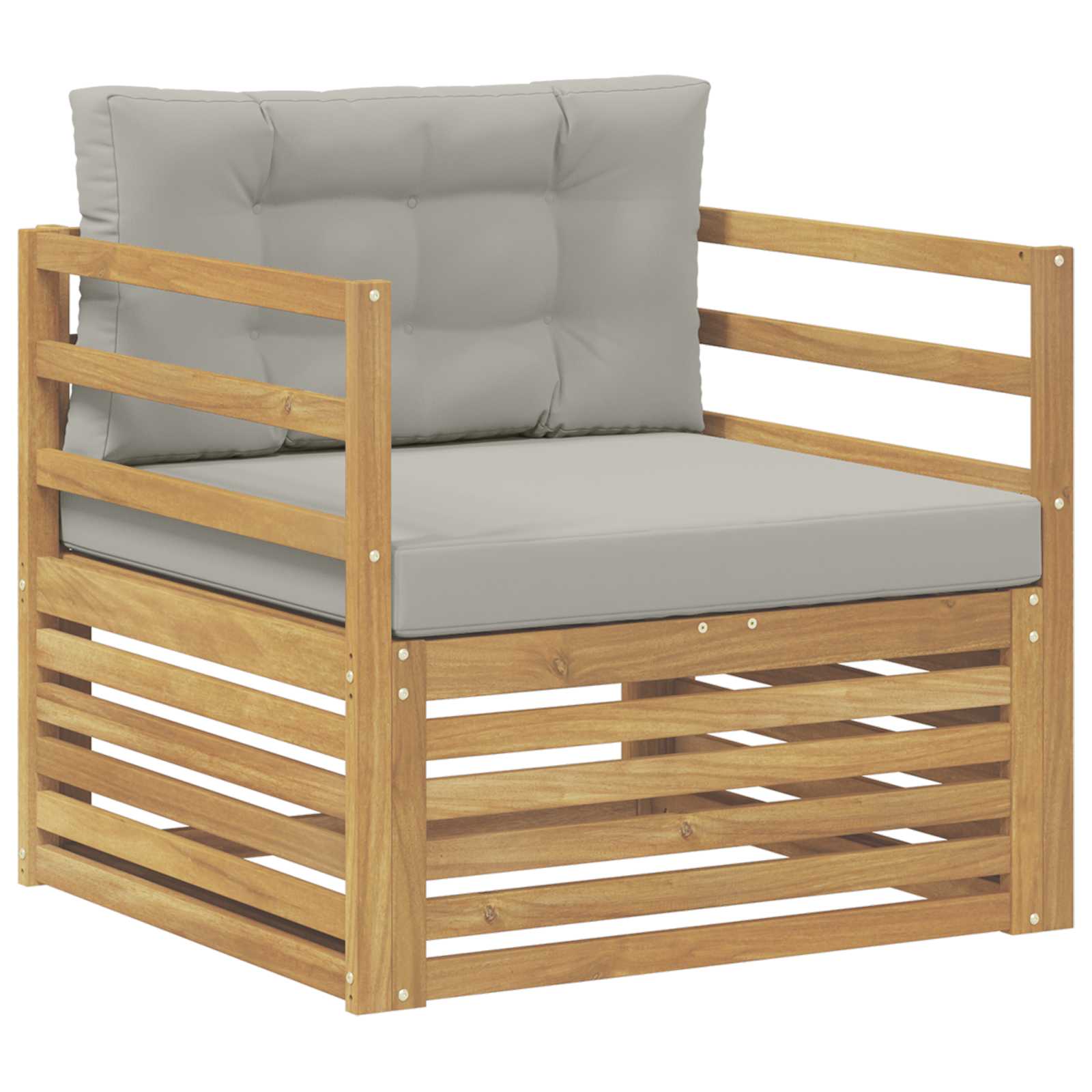 2 Stück Outdoor-Sofa Natur